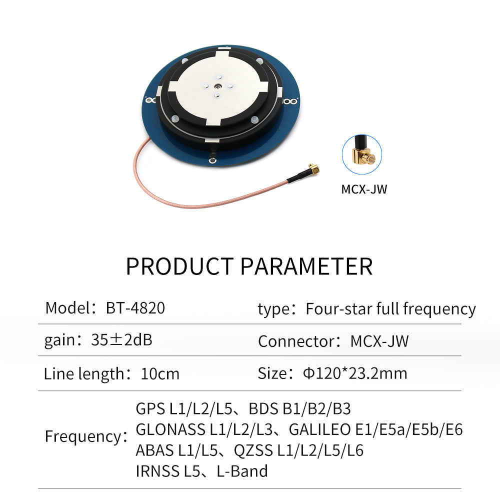 Beitian Embedded Full Frequency GNSS Antenna L-Band Self-Driving Survey Agriculture Position GPS Antenna OEM 4820 4020 Beitian Embedded Full Frequency GNSS Antenna L-Band Self-Driving Survey Agriculture Position GPS Antenna OEM 4820 4020